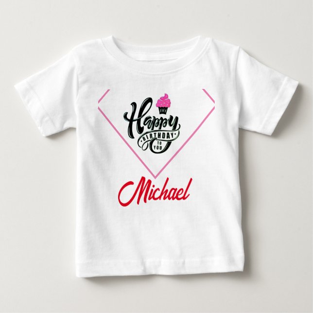 Happy Birthday Special Niedlich individuell angepa Baby T-shirt (Vorderseite)