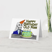 Happy Birthday Spider Web Old Man