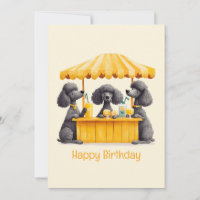 Happy Birthday Standard Poodle Hunde Lemonade Stan