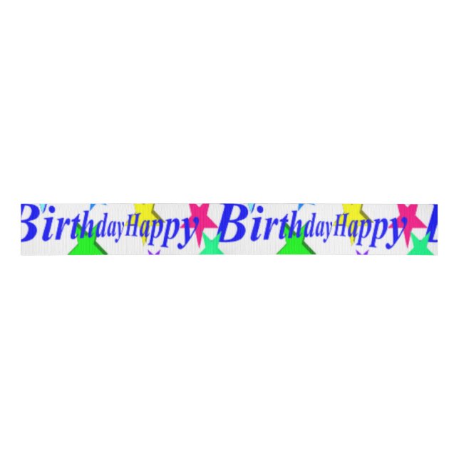 "HAPPY BIRTHDAY" STARTEN RIPSBAND (Vorderseite)