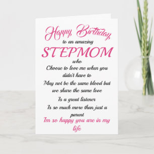 Happy Birthday Stepama Black Pink Typografy Card Karte