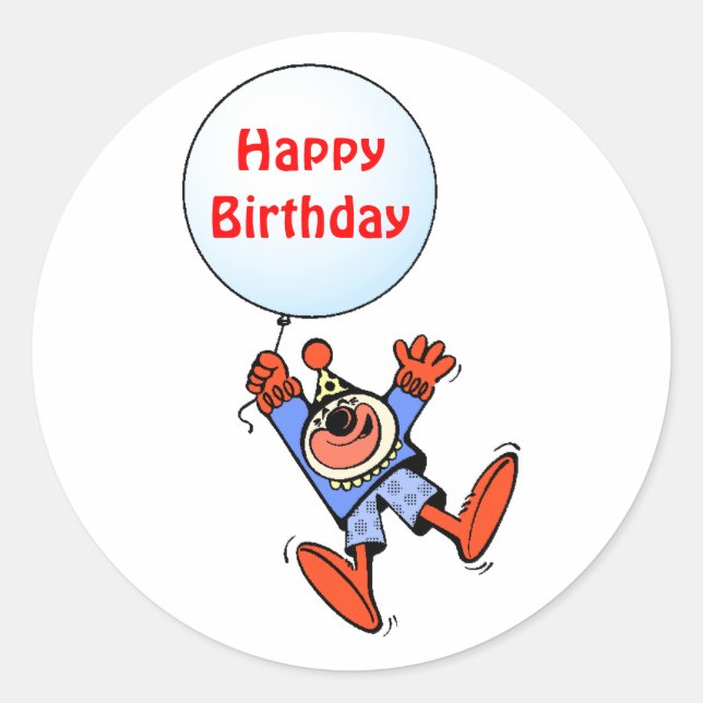 Happy Birthday Sticker (Vorderseite)