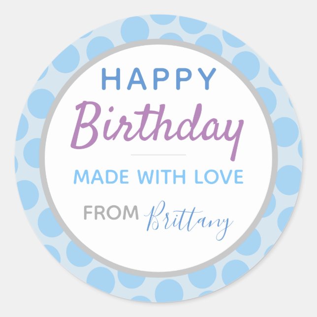 Happy Birthday Sticker (20) (Vorderseite)