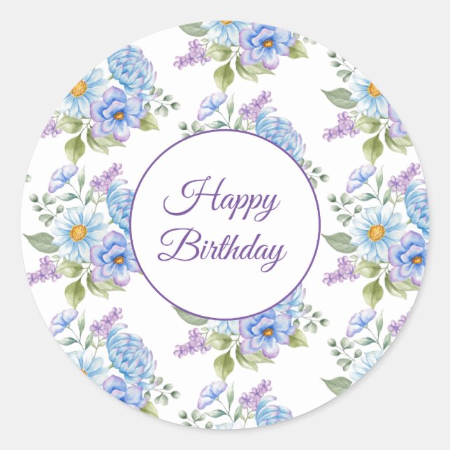 Happy Birthday Stickers (Vorderseite)