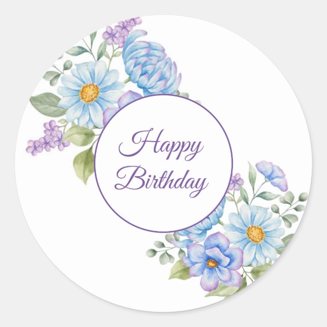 Happy Birthday Stickers (Vorderseite)