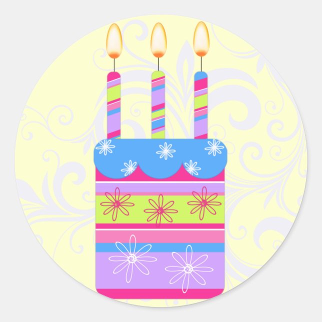 Happy Birthday Stickers (Vorderseite)