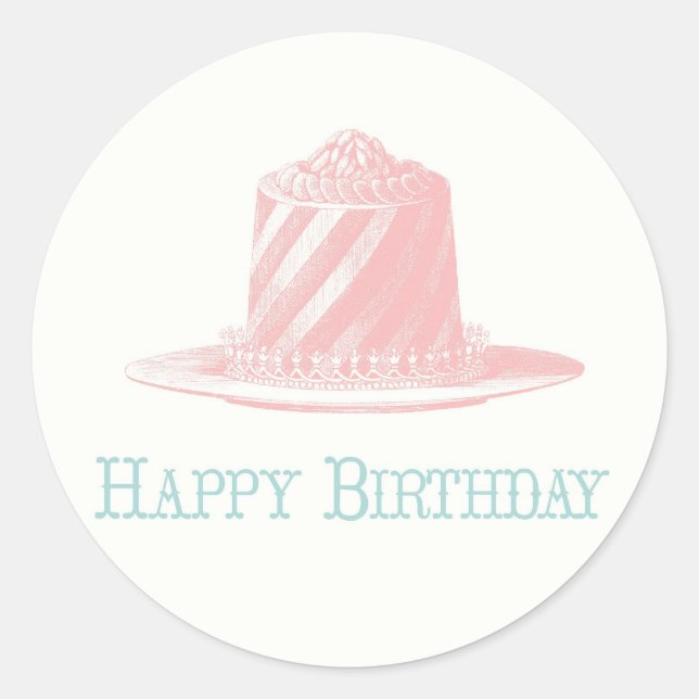 Happy Birthday Stickers (Vorderseite)