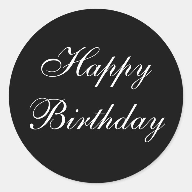 Happy Birthday Stickers (Vorderseite)