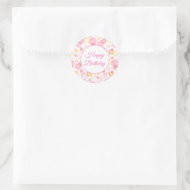 Happy Birthday Stickers (Tasche)