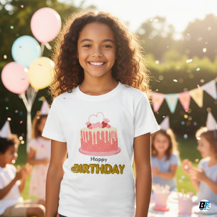 HAPPY BIRTHDAY - Stilvolles und minimales Textdesi T-Shirt