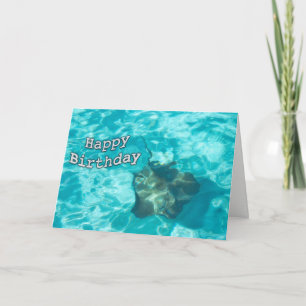 Happy Birthday Sting Ray Card Karte