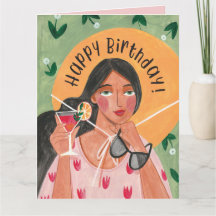 Happy Birthday Summer Cocktail Frau