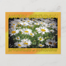 Happy Birthday Sunshine Postkarte