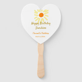 Happy birthday sunshine yellow orange birthday boh fächer