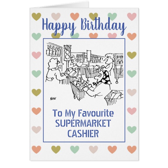 Happy Birthday Supermarket Cashier (Vorne)