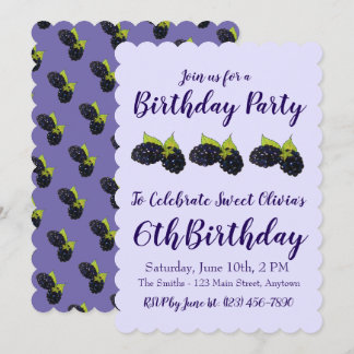 Happy Birthday Sweet Summer BlackBerry Einladung