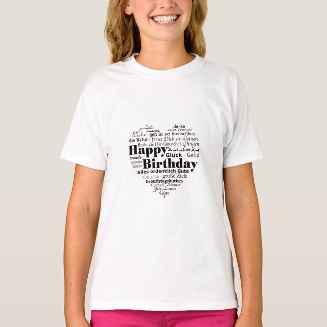 Happy Birthday T-Shirt (Vorderseite)