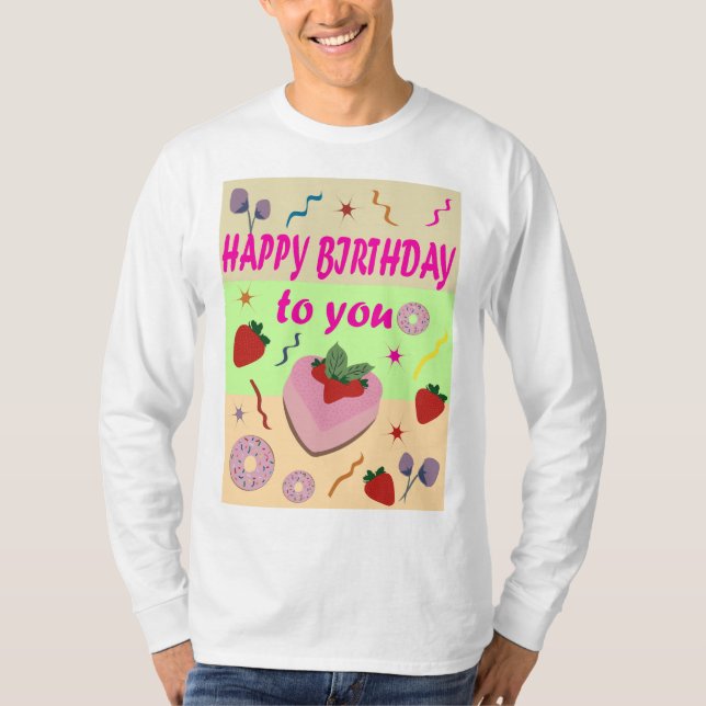 Happy Birthday T-Shirt (Vorderseite)