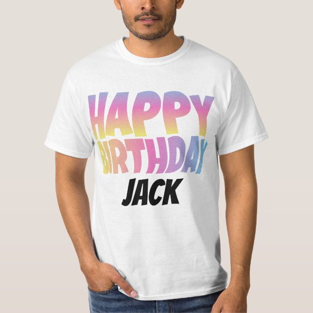 Happy Birthday T-Shirt (Vorderseite)