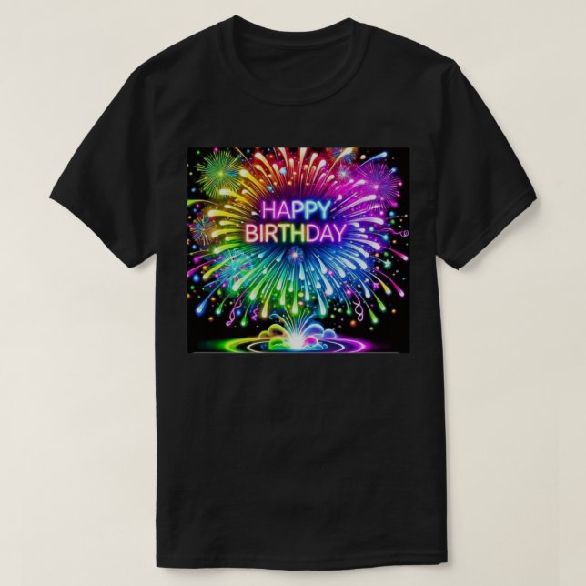 Happy Birthday T - Shirt (Design vorne)