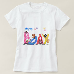 Happy Birthday T - Shirt Baby Bears Party Funny