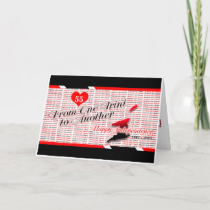 Happy Birthday T&T Independence Karte