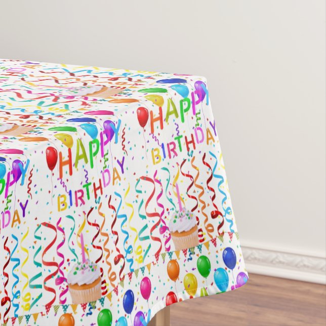 Happy Birthday Tablecloth Tischdecke (Beispiel)