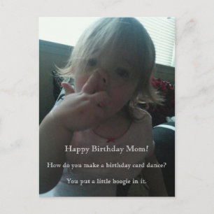 Happy Birthday Tänzer-Mama Postkarte