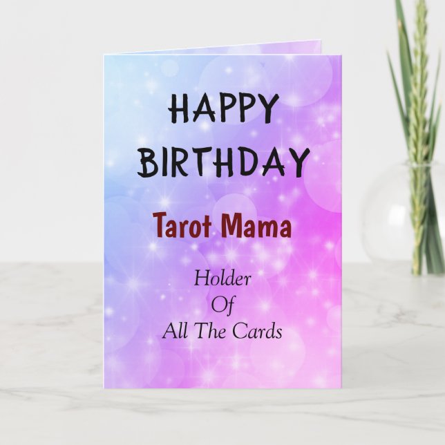 Happy Birthday Tarot Mama Design Card Karte (Vorderseite)