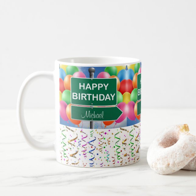 Happy Birthday Tasse (Mit Donut)