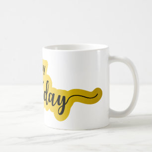 Happy Birthday Tasse - Bold Script Style