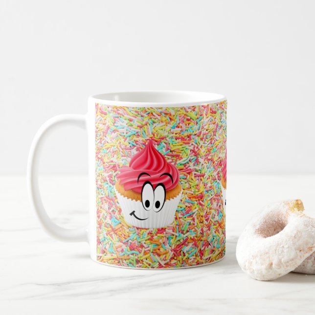 Happy Birthday Tasse Cupcake (Mit Donut)