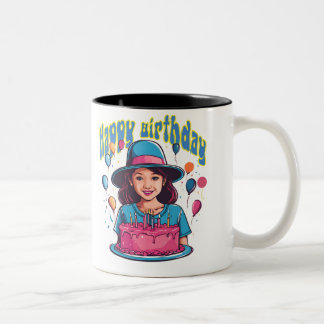 Happy Birthday Tasse Design für Mädchen