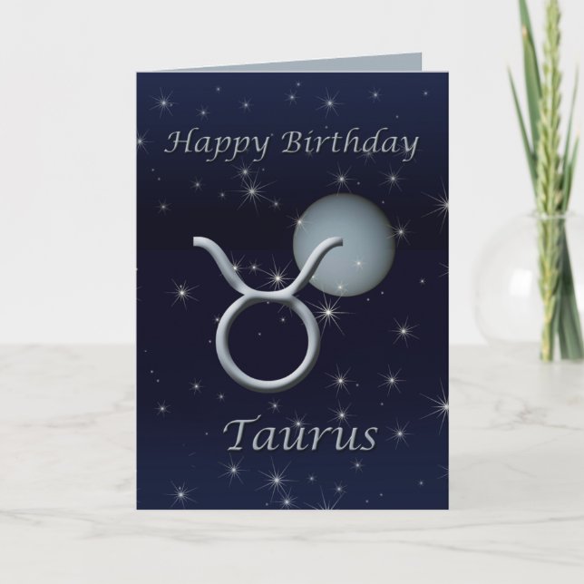 Happy Birthday Taurus Venus Grußkarte Karte (Vorderseite)