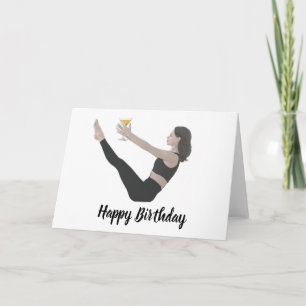 Happy Birthday Teaser Pilates Card Karte