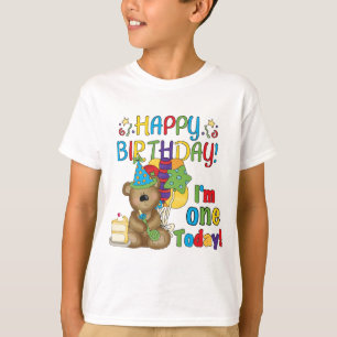 Happy Birthday Teddy Bär 1. T - Shirt und Geschenk