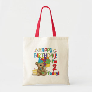 Happy Birthday Teddy Bär 2. Tshirts und Geschenke Tragetasche