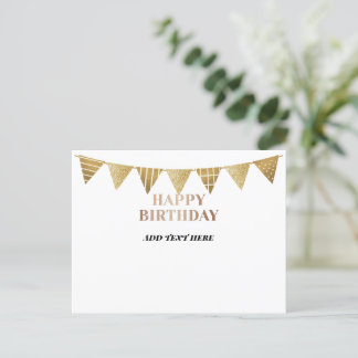 Happy Birthday Template Einladungspostkarte