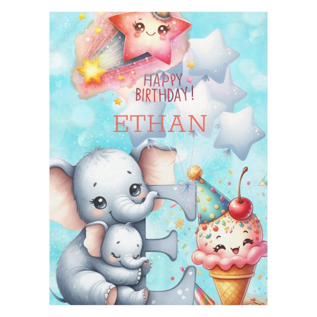 Happy Birthday Tischdecke (Vorderseite)