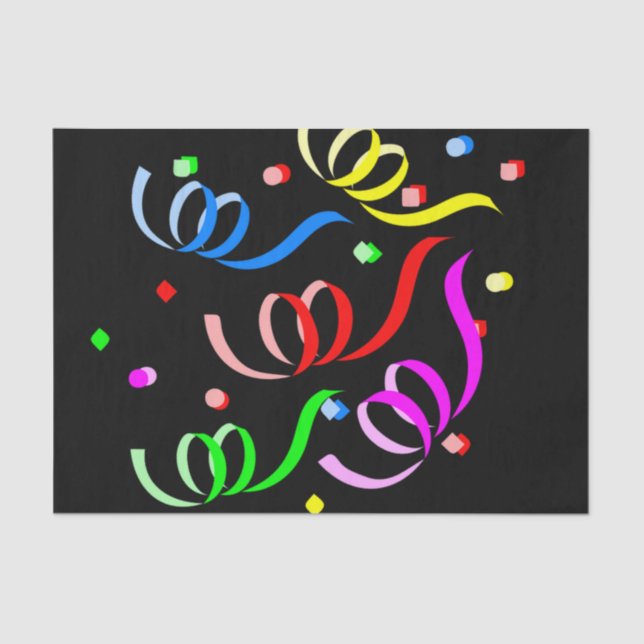 Happy Birthday Tissue Paper Confetti Seidenpapier (Vorderseite)