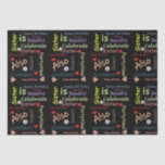 Happy Birthday Tissue Paper Sister Seidenpapier<br><div class="desc">Happy Birthday Tissue Paper</div>