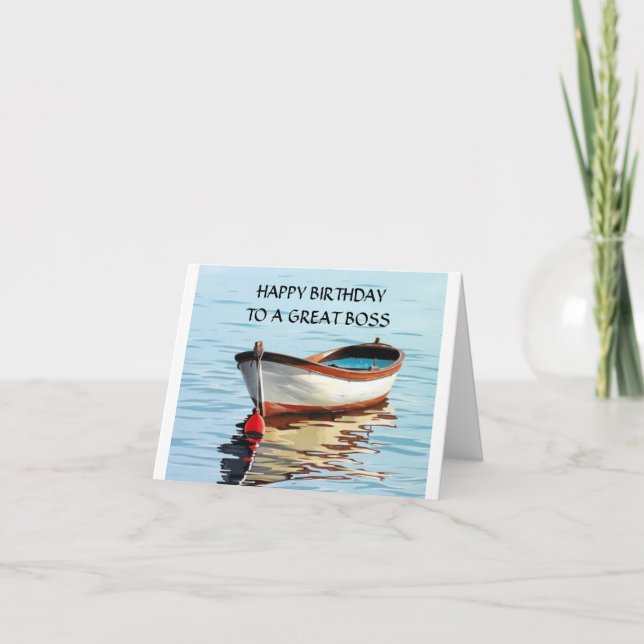 **HAPPY BIRTHDAY TO A GROSSBOSS" CARD KARTE (Vorderseite)