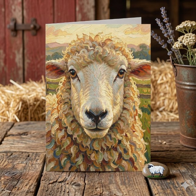 Happy Birthday to Ewe! Cute Farm Animal Birthday Karte (Von Creator hochgeladen)