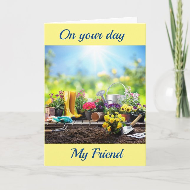 HAPPY BIRTHDAY TO MY **FRIEND** CARD KARTE (Vorderseite)
