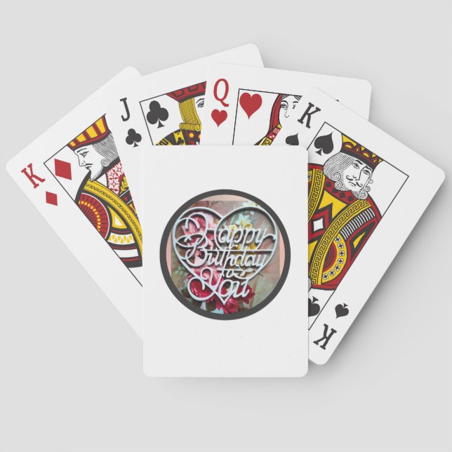 Happy Birthday to You Classic Playing Cards Spielkarten (Rückseite)