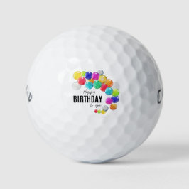 'Happy Birthday To You' Fun On The Course Gift  Golfball