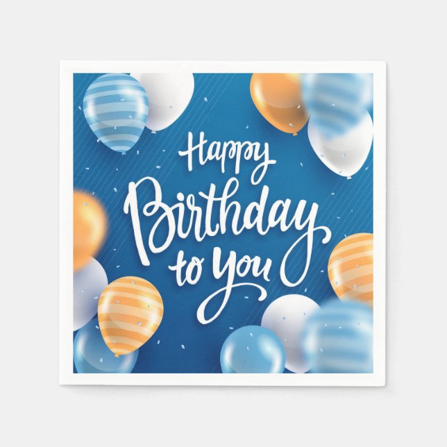 Happy Birthday to You Serviette (Vorderseite)