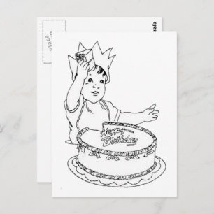 Happy Birthday Toddler Postkarte