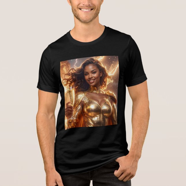 Happy Birthday Tri-Blend Shirt (Vorderseite)