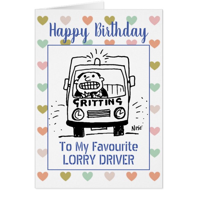 Happy Birthday Truck Driver (Vorne)